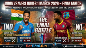 India vs West Indies Match Prediction 2026 – Complete Betting Guide Only on BetBhai.fun