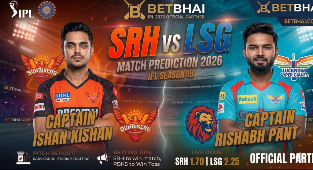 SRH vs LSG Match Prediction: Who Will Win Today? Hyderabad Pitch Report & Betting Tips