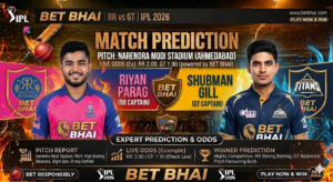 GT vs RR IPL 2026 Match Prediction: Who Will Win Today? Ahmedabad Pitch Report & Betting Tips