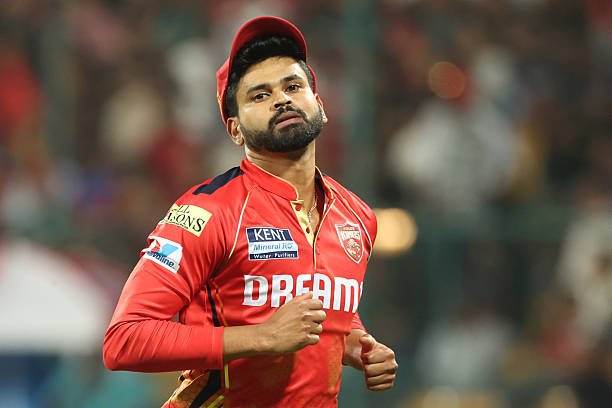 BENGALURU, INDIA - APRIL 18: Shreyas Iyer of Punjab Kings looks on during the 2025 IPL match between Royal Challengers Bengaluru and Punjab Kings